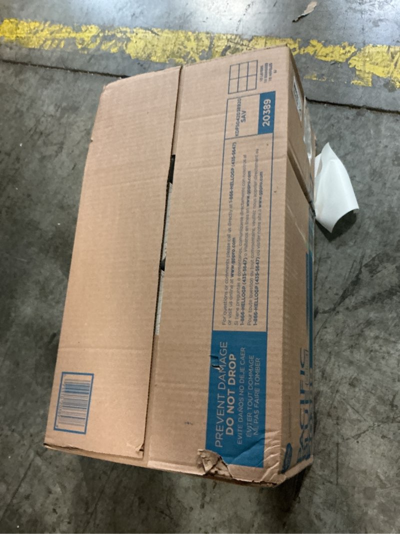 Condition photo showing New/Like New for georgia-pacific commercial eco-friendly multifold paper towels, white, 250/pack, 16 packs/carton - ideal for government, office, and restaurant use