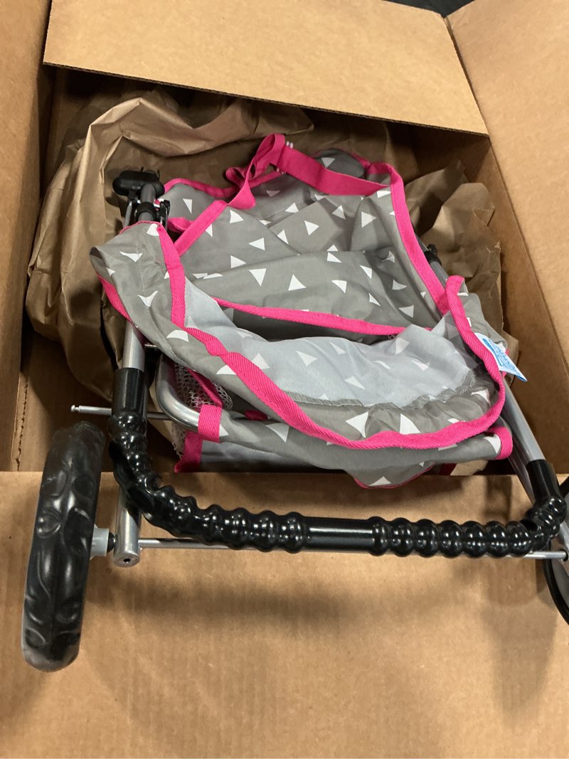 Condition photo showing As Is for Amazon.com: Baby Doll Stroller  Pram for Girls  Umbrella Stroller for