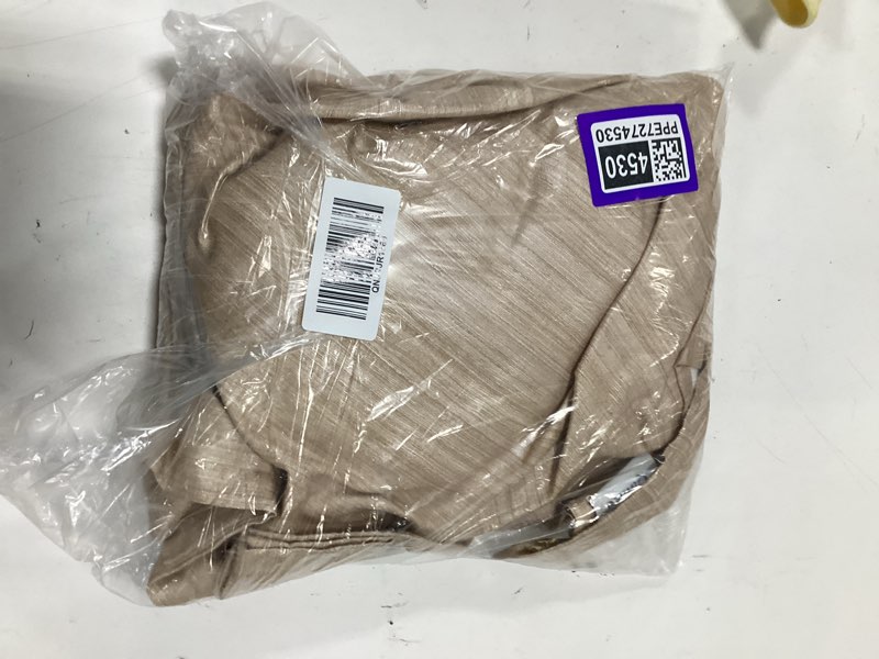 Condition photo showing Good Condition for raw silk curtain - single panel, 48x108, sand