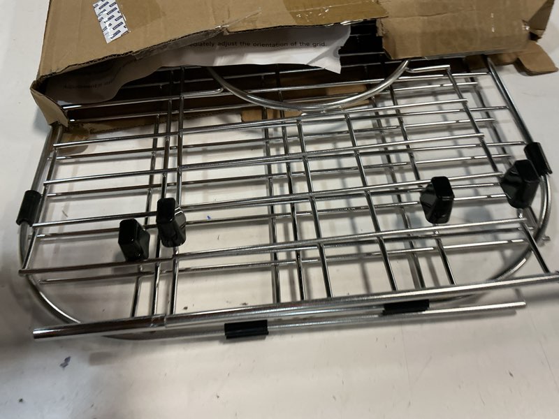 Condition photo showing As Is for slideep kitchen sink grates bottom grid, stainless steel metal sink bottom grid sink protector grid center drain hole, sink grate (28"l x 15"w)