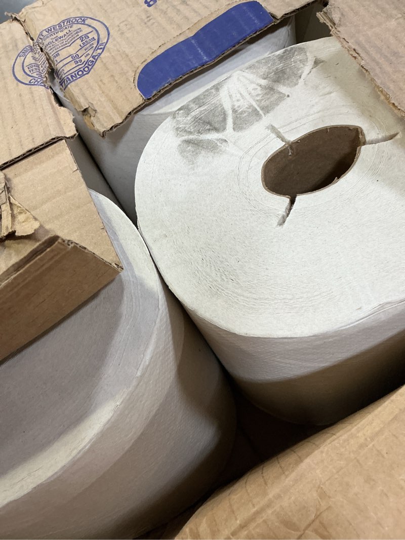 Condition photo showing Good Condition for Tork Hand Towel Roll Natural White H80, Universal, 100% Recycled Fiber, 6 Rolls x 800 ft, 8031400, 6 Count (Pack of 1) 6 Roll (Pack of 1) Natural White