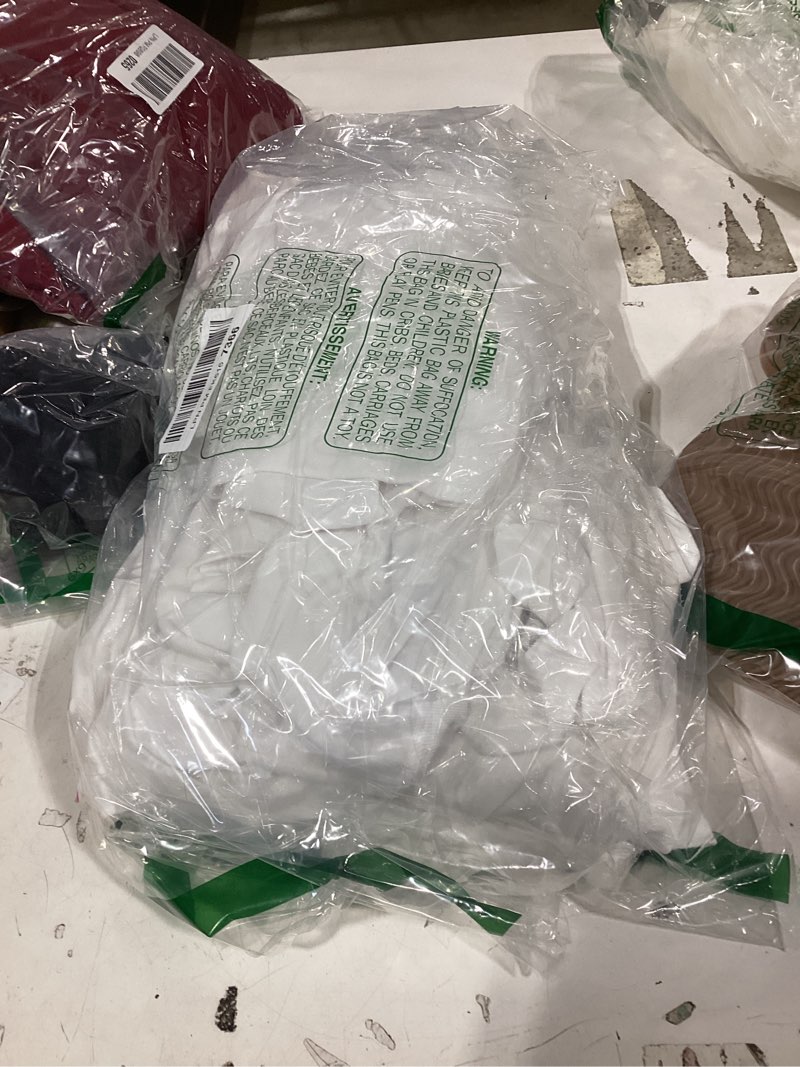Condition photo showing New/Like New for fruit of the loom men's crew tee undershirts, moisture wicking & tag free, also available in big & tall xx-large white - 6 pack