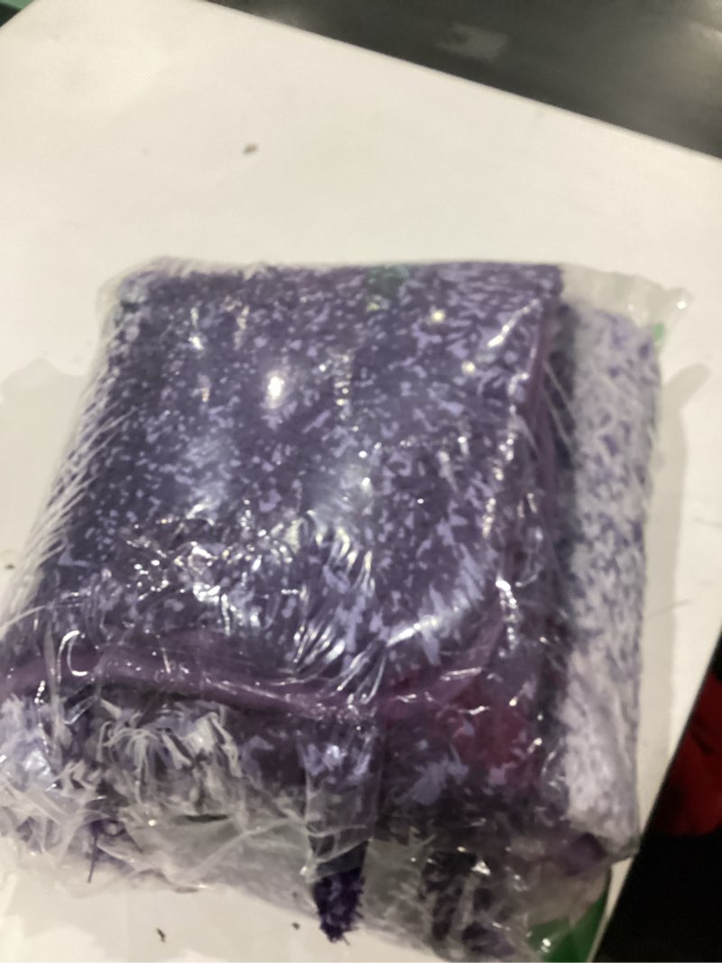 Condition photo showing Good Condition for OLANLY Bathroom Rug Set 2 Piece, Soft Absorbent Microfiber Bath Rug Set, Non-Slip, Machine Wash Dry, Plush Shaggy Bath Mats for Bathroom (47"x20"+24"x16", Violet) 47" x 20" + 24" x 16" Violet