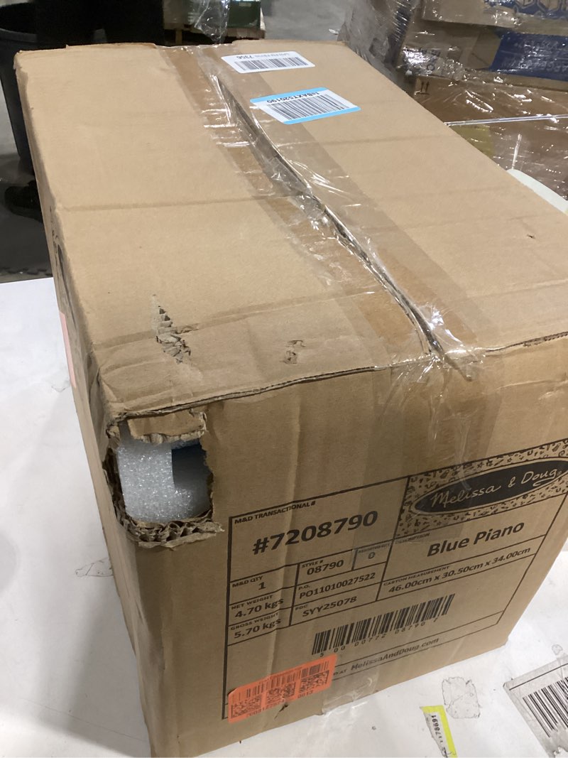 Condition photo showing Good Condition for Melissa & Doug Learn-to-Play Piano With 25 Keys and Color-Coded Songbook - Blue