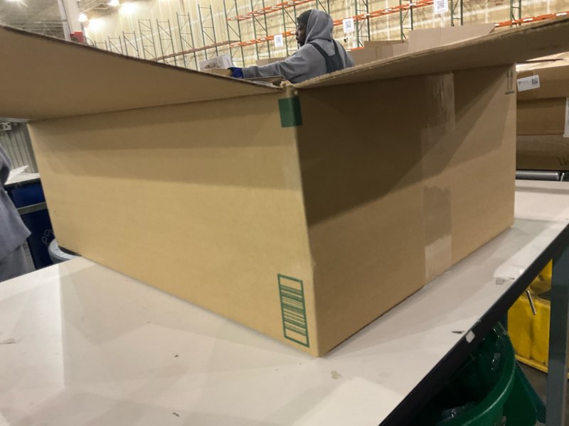 Condition photo showing As Is for Nestl Upholstered Twin Headboard - Easy Assemble Channel Stitched Headboard Twin Size - Wall Mounted Headboards with 3D Soundproof Wall Panels Peel & Stick Floating Headboards, Silver Silver Twin