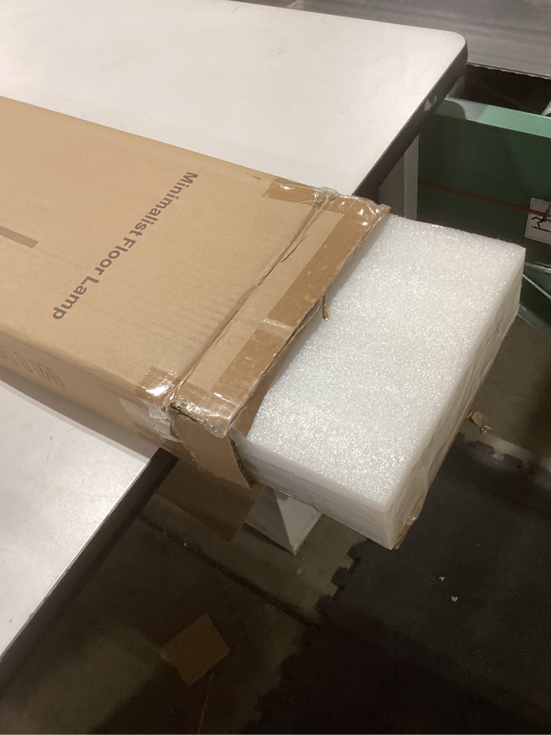 Condition photo showing Good Condition for Minimalist Corner Floor Lamp - 3000K-6000K LED Linear Standing Lamp - Dimmable Modern Floor Lamp with Remote & Foot Switch for Living Room, Bedroom -12W (Black)