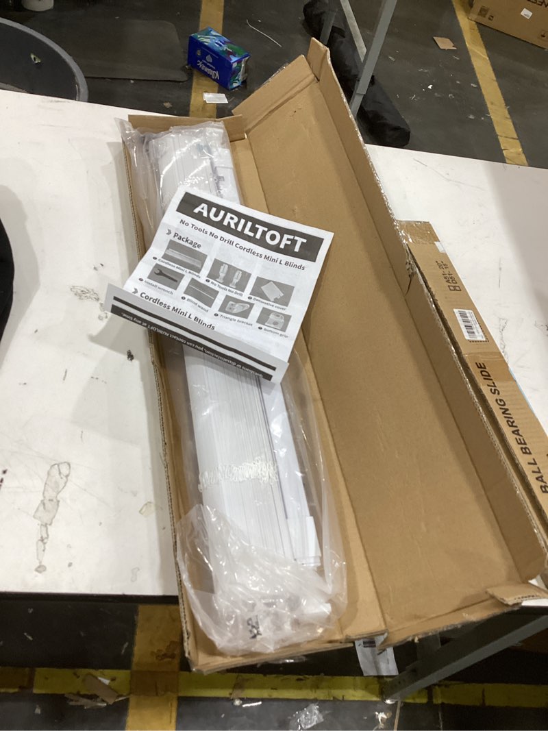 This AURILTOFT branded product is a set of cordless, no-drill mini blinds designed for easy installation without tools.  