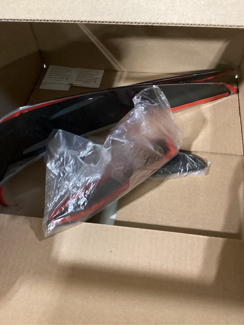Condition photo showing Good Condition for tail light lamp cover guard trim 4pcs tail light frame bezels decoration compatible with toyota camry 2024 2023 2022 2021 2020 2019 2018 accessories black style tail lamp cover