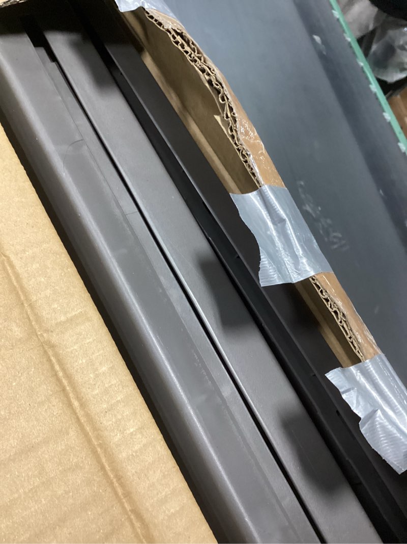 Condition photo showing Good Condition for EAST OAK Outdoor Storage Box, 31 Gallon Deck Box Indoor and Outdoor Use, Waterproof Resin Storage Bin for Package Delivery, Patio Cushions, Gardening Tools, Lockable, UV Resistant, Grey Grey 31 Gallon