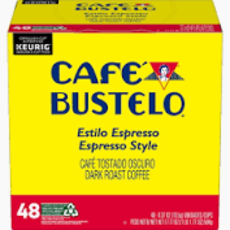 café bustelo espresso style dark roast coffee, 48 keurig k-cup pods13-jan-2025))