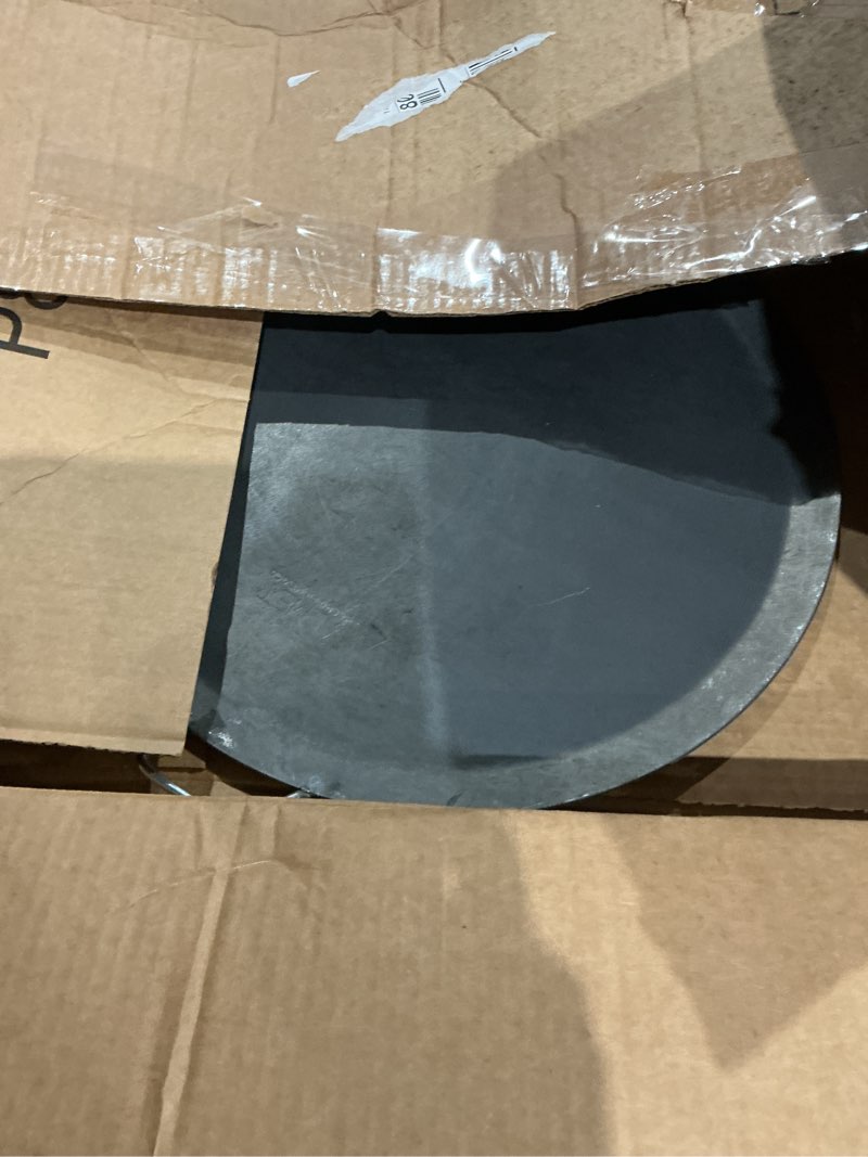 Condition photo showing As Is for comal para tortillas grandes redondo para estufas for tortillas y quesadilla carbon steel heavy duty metal handle (15.5 inch) 16" x 15.8" x 1.5"