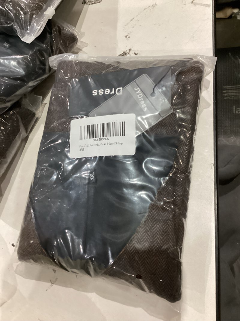 womens suit vest brown xlarge 