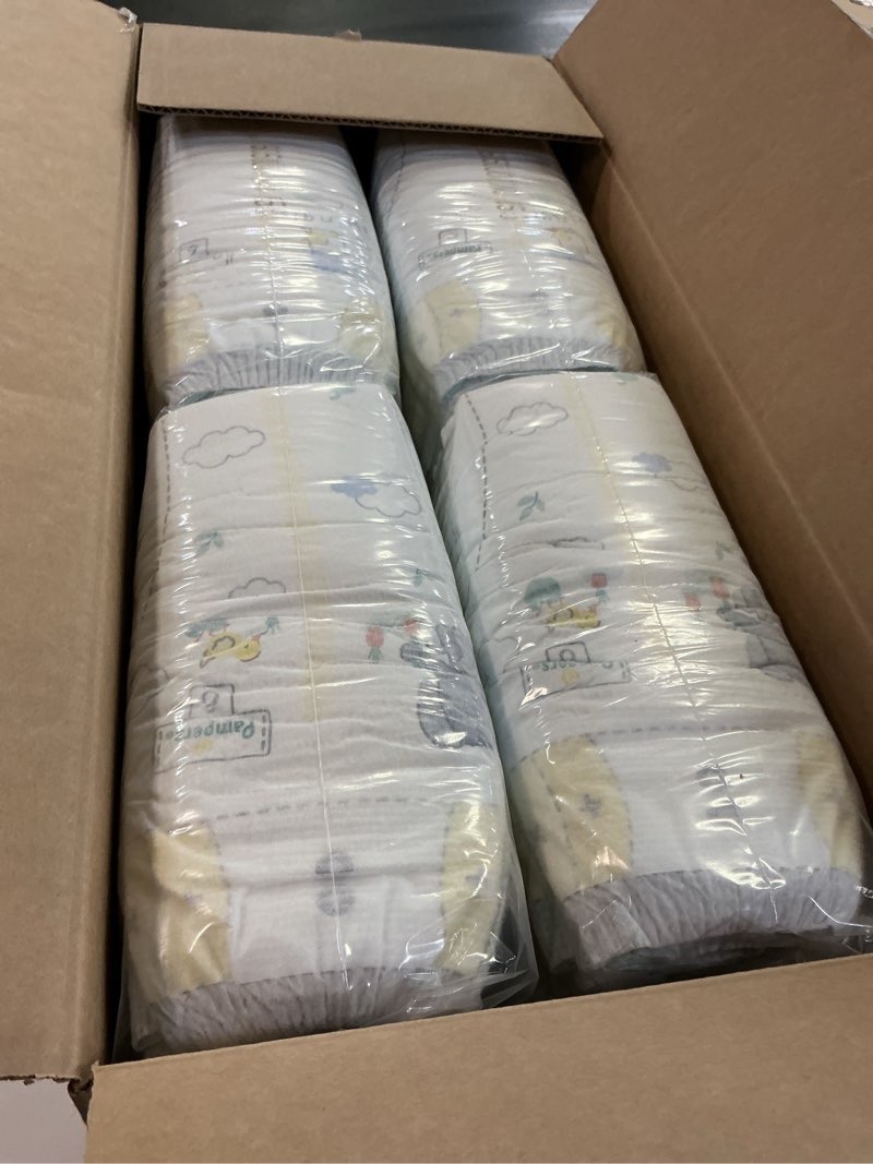 Condition photo showing Good Condition for pampers swaddlers diapers, size 6 (23-44 lbs), 108 count, absorbent, keeps baby dry and comfortable, skin safe disposable baby diaper (packaging may vary) size 6 108