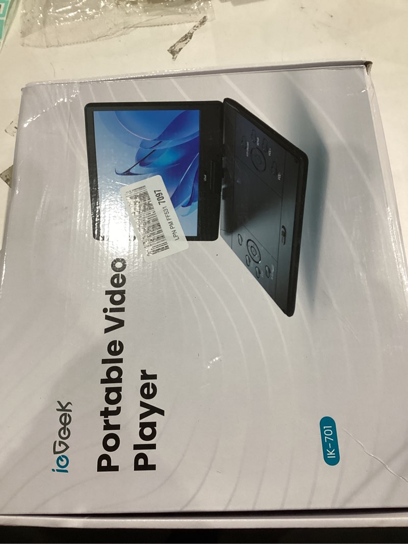 Condition photo showing Good Condition for ieGeek 15.9" Portable DVD Player with 14.1" Swivel Screen, HDMI Input, 6-Hour Rechargeable Battery, Region Free, USB/SD Playback, Ideal Gift for Seniors, Kids and Travel, Purple