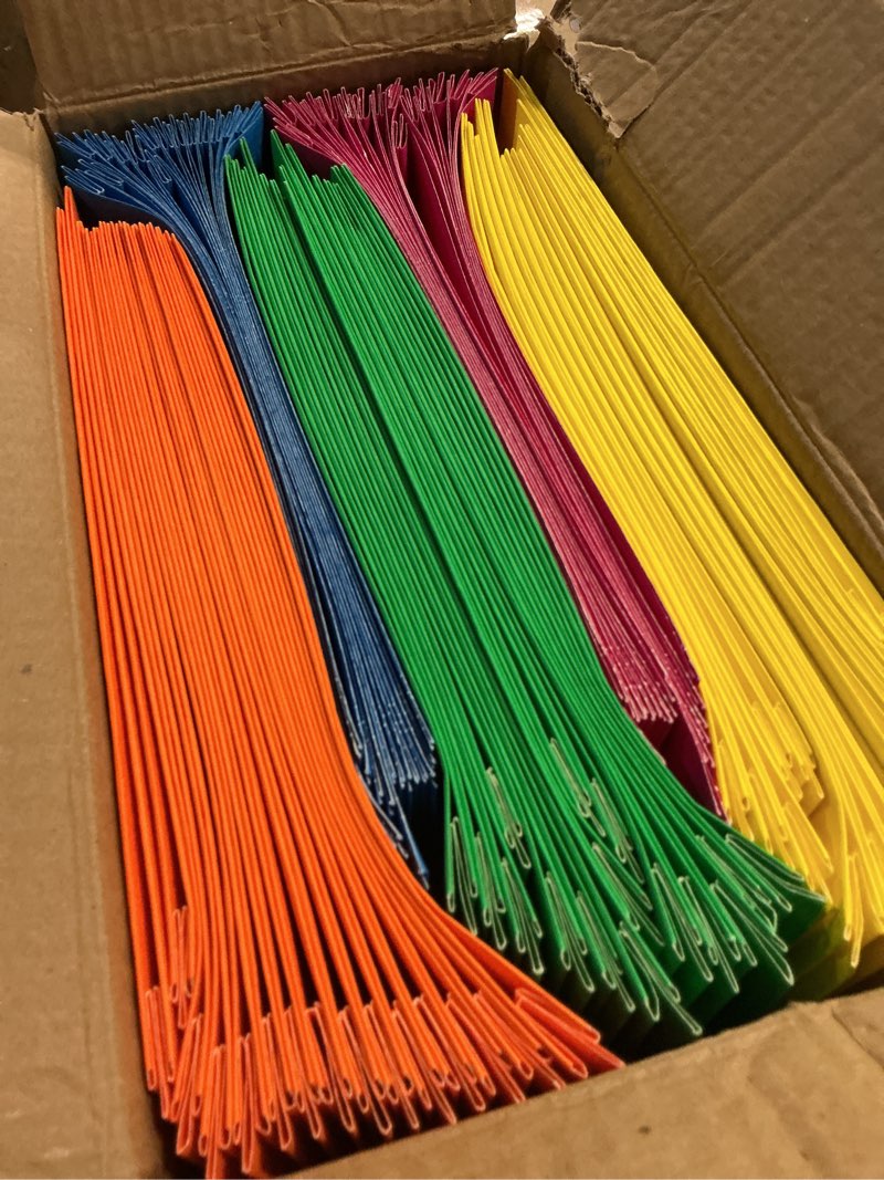 Condition photo showing Good Condition for two pocket folders, razcc 75 pack two pocket folders with prongs, 3 prong folders fit letter size paper, pocket paper file folders for school office home business, assorted 5 colors assorted 5 light colors