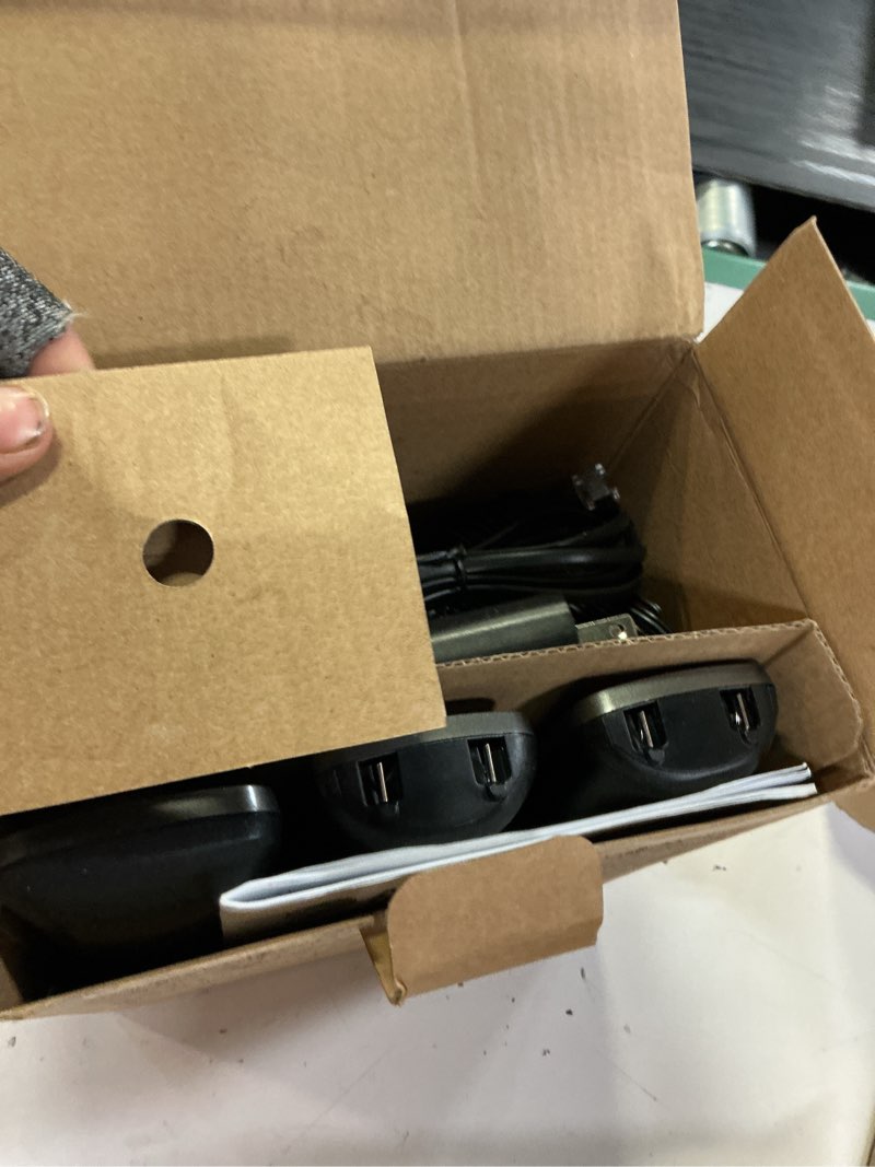 Condition photo showing Good Condition for at&t gl2101-3 dect 6.0 3-handset cordless home phone with call block, caller id, full-duplex handset speakerphone, 2" white backlit display, lighted keypad (graphite & black) 3 handset gl2101-series