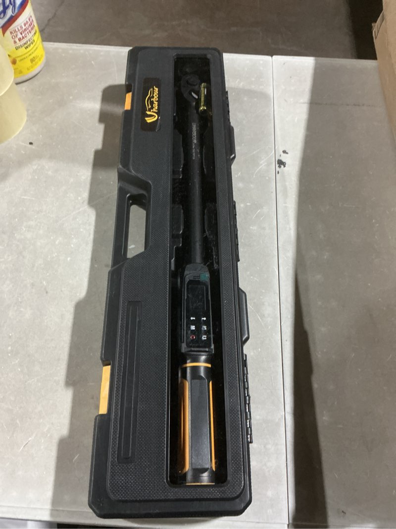 Condition photo showing Good Condition for digital torque wrench 1/2 drive, 3.8-250.8 ft.lb range, 1/2 digital torque wrench ±1% accuracy with vibration, buzzer and led alert, suitable for car, motorcycle and bicycle 1/2" drive 3.8-250.8 ft.lbs