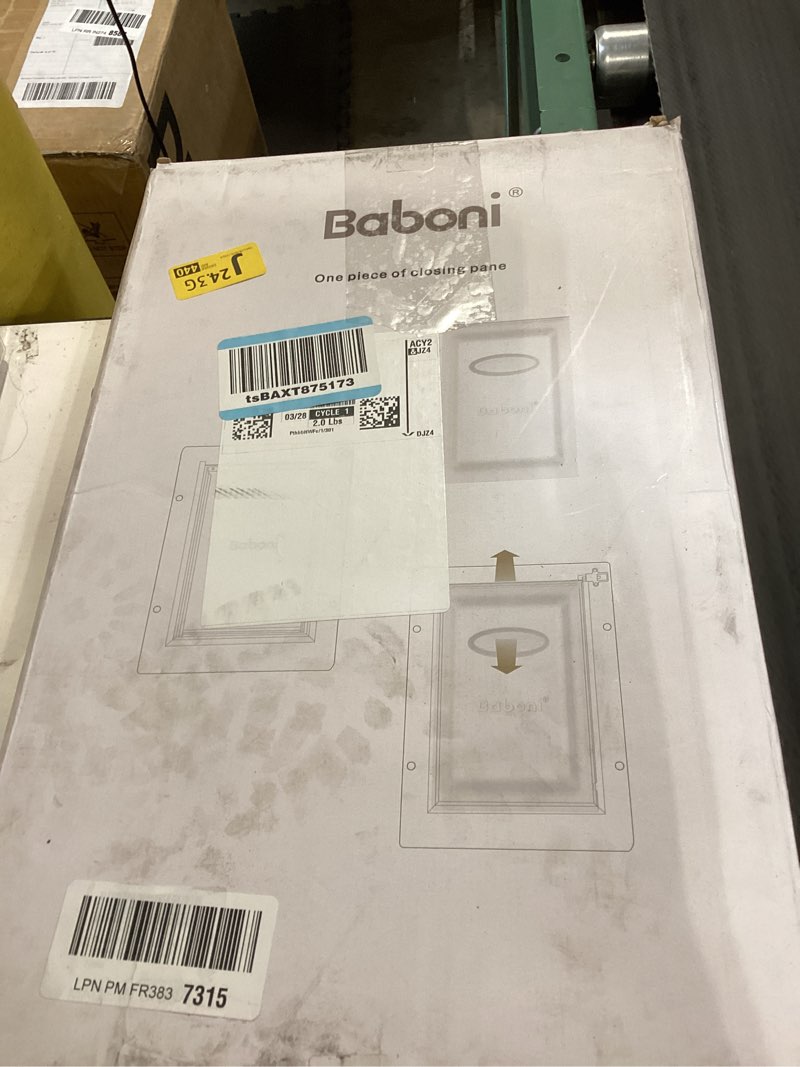 Condition photo showing Good Condition for baboni metal closing panel pet door cover (large) - only for baboni large pet door