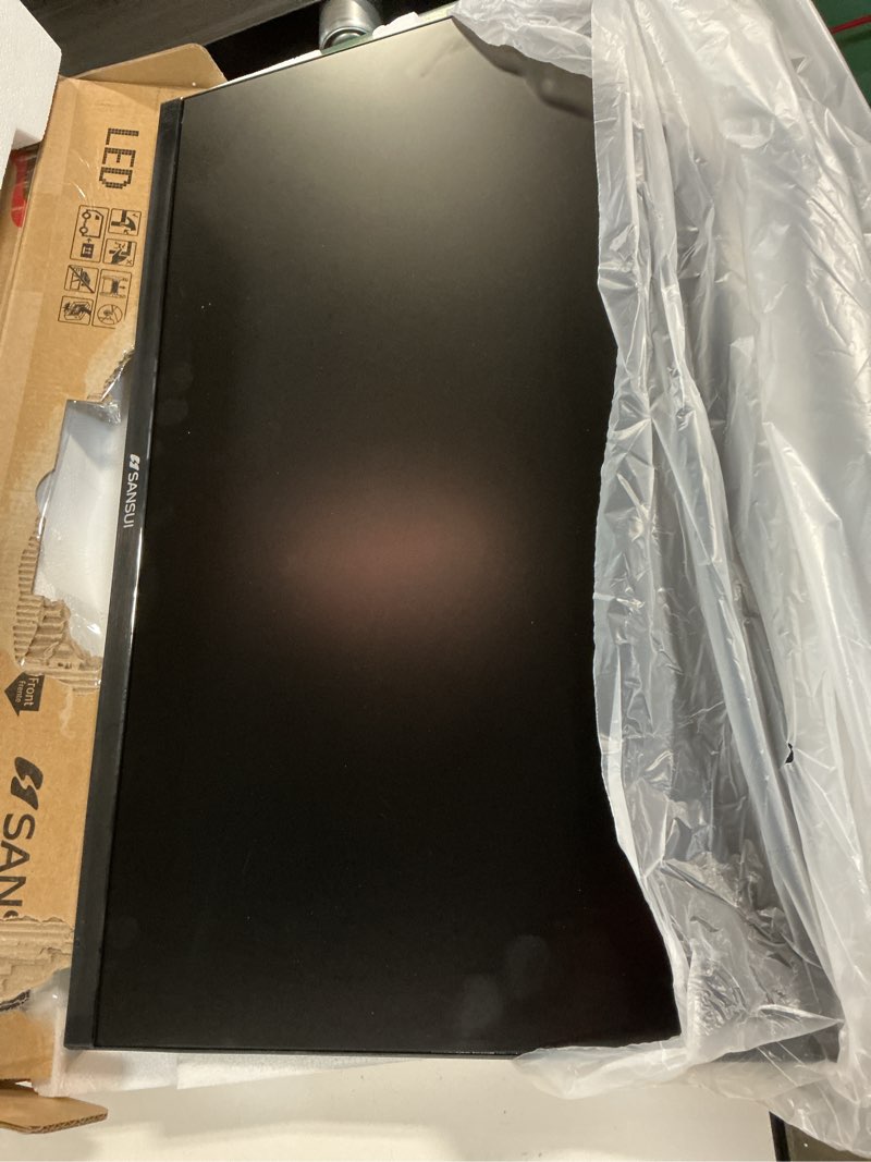 Condition photo showing Working Condition Verified for SANSUI Monitor 24 Inch 100Hz PC Monitor, HDMI VGA Ports VESA Mount, FHD Computer Monitor Ultra-Slim Ergonomic Tilt Eye Care for Home Office (ES-24F2, HDMI Cable Included) 24 Inch FHD 100Hz Monitor