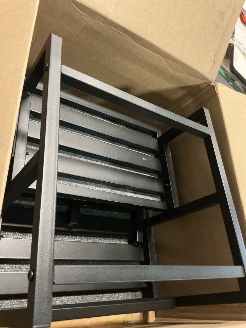 Condition photo showing As Is for 2-Step Stool with Handle for Elderly, Heavy Duty Non-Slip Step Stool for High Beds/Bathtub/Kitchen, Wide Anti-Slip Platform, Supports 450 lbs Single Handle Black