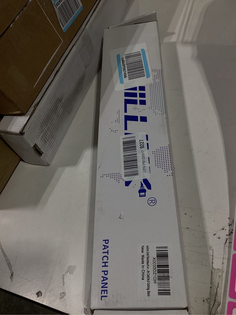 Condition photo showing Good Condition for iwillink 24 port patch panel, 10gbps cat6 patch panel, rj45 keystone network panel for rackmount or wall mount, ideal for gigabit ethernet connections