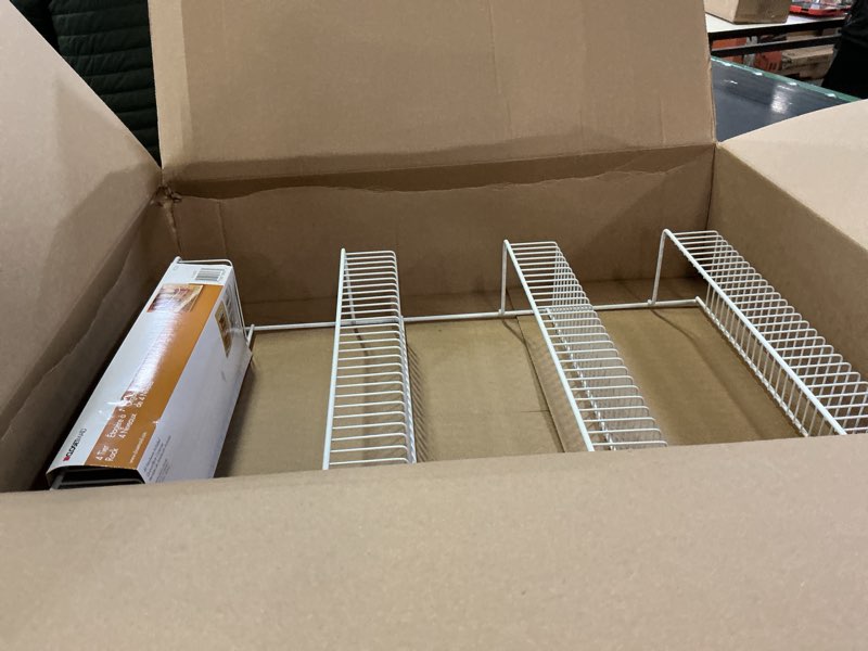 Condition photo showing New/Like New for ClosetMaid 8033 4-Tier Wall Rack, 18-Inch Wide, White