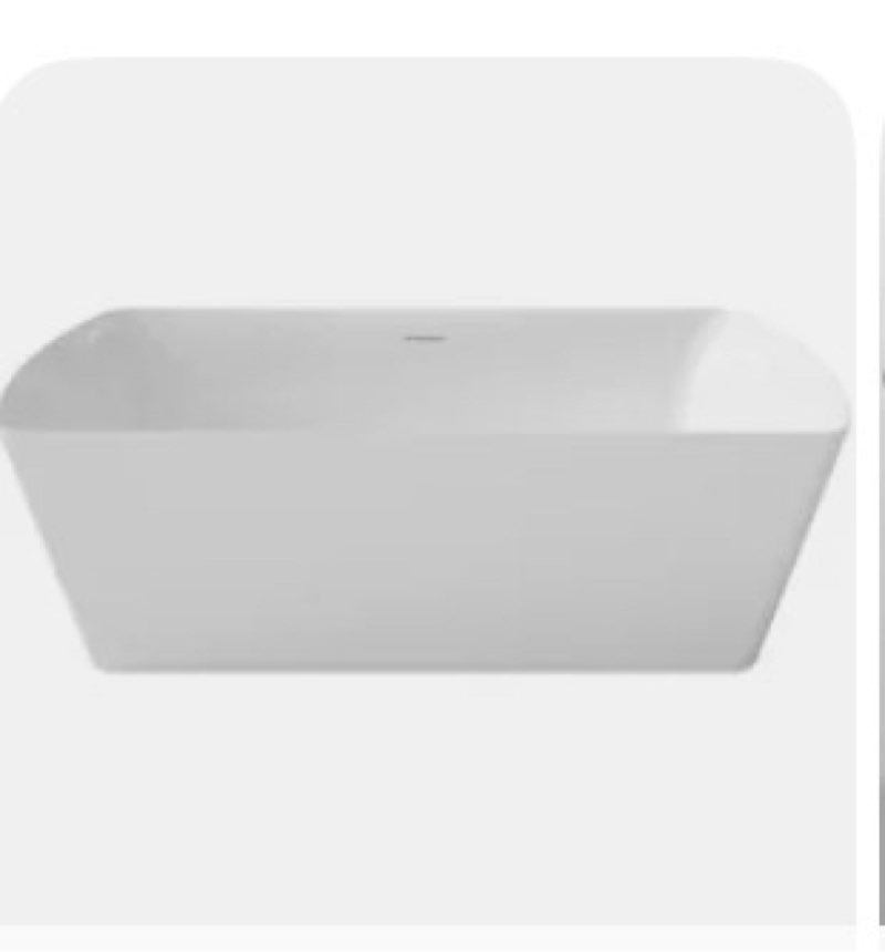 67'' acrylic freestanding bathtub, deep soaking tub, non-slip upright bathtub for adults, cupc certified bath, chrome drain, modern, bathroom, scratch resistant white tub 67 inch allurewhite