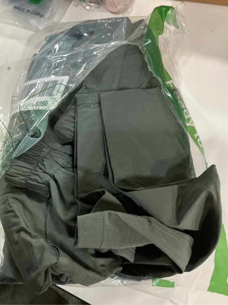 Condition photo showing As Is for Gash Hao Mens Hiking Convertible Pants Outdoor Waterproof Quick Dry Zip Off Lightweight Fishing Pants 34W x 34L Dark Gray