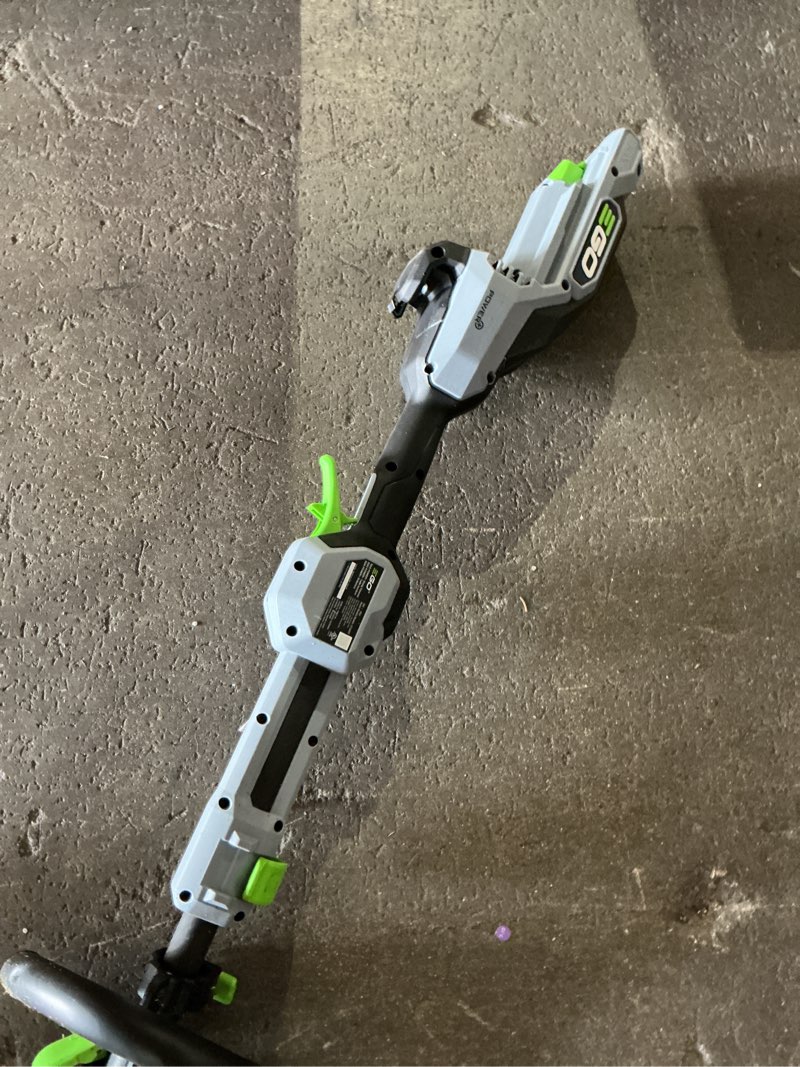 Condition photo showing As Is for ego power+ powerload string trimmer with line iq 