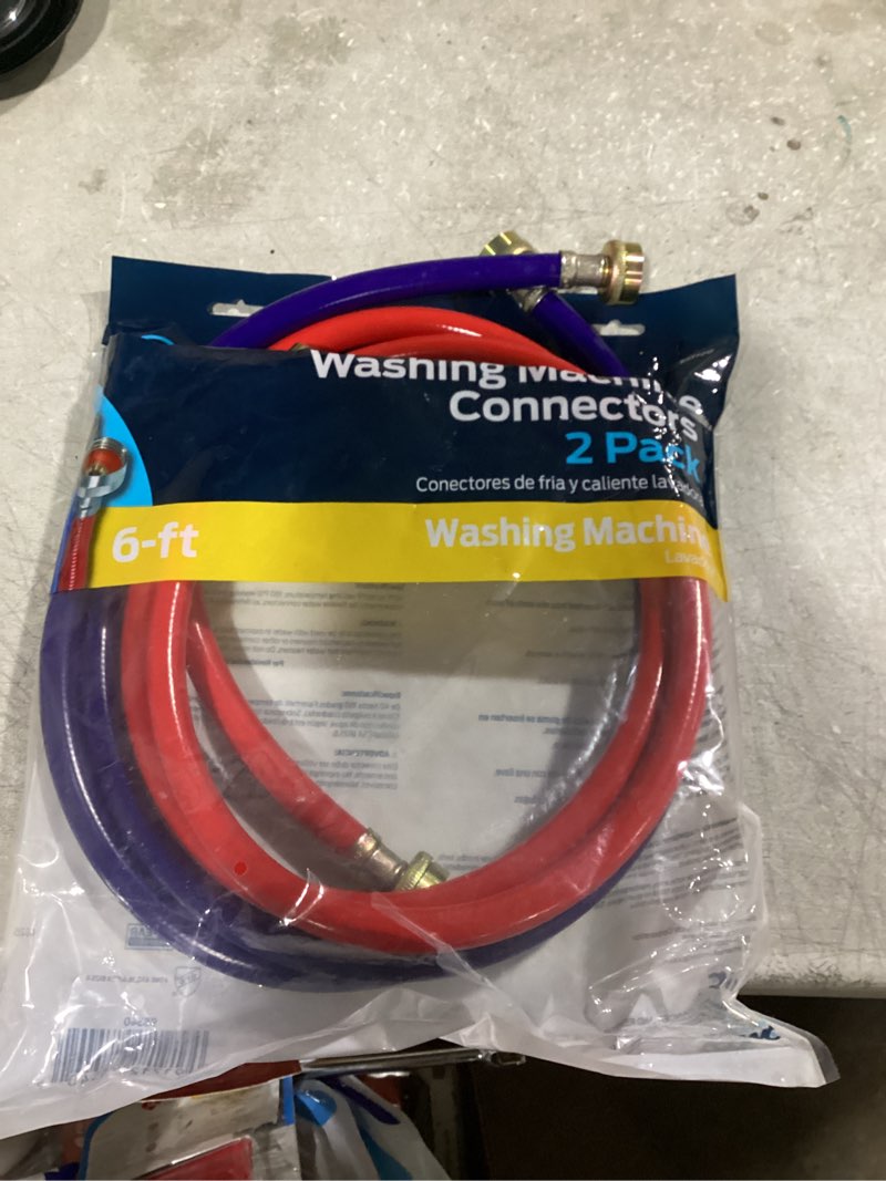 Condition photo showing Good Condition for eastman 2-pack 6-ft 3/4-in fht inlet x 3/4-in fht outlet pvc washing machine connector