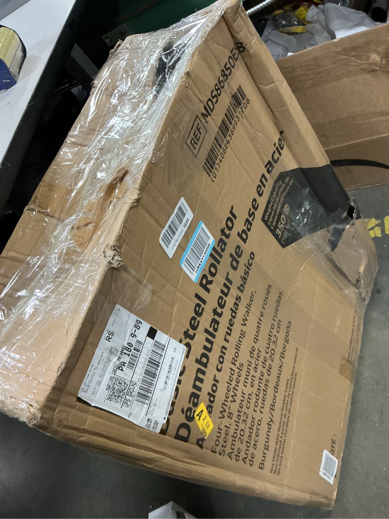 Condition photo showing As Is for Medline basic steel rollator