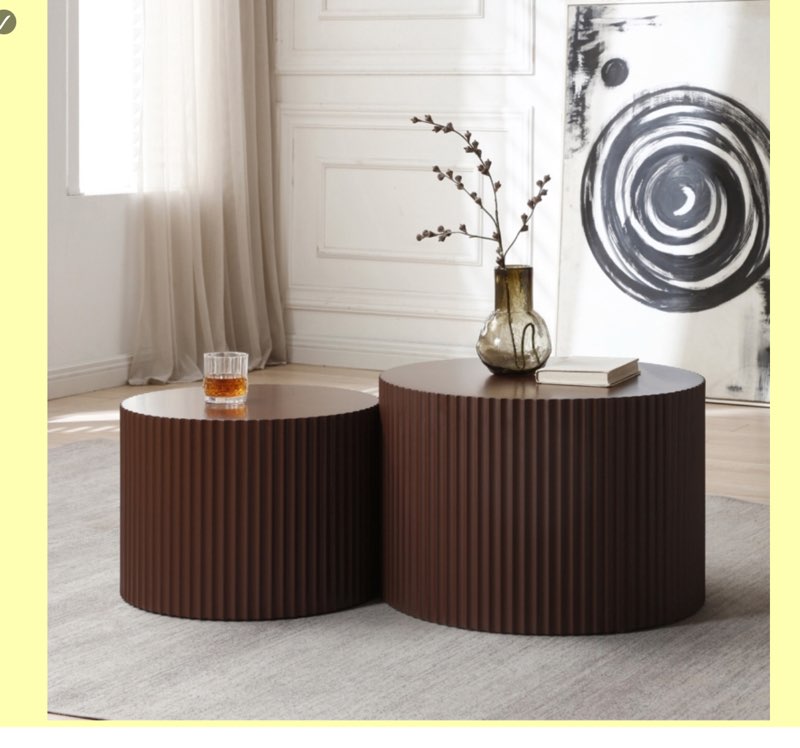 (1pc) Evtimija Nesting Coffee Table Brown
