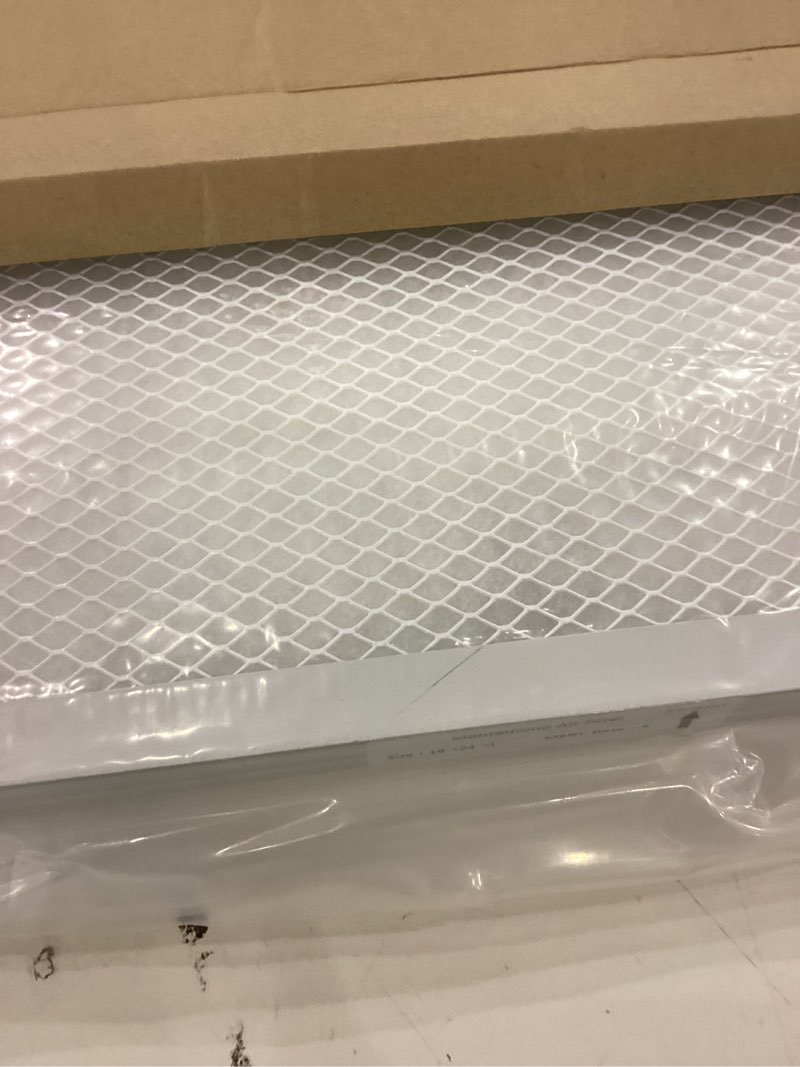 Condition photo showing Good Condition for 16x24x1 Reusable Air Filter MERV 8 Washable Furnace & AC Filter with 2 Extra Media Pads, Aluminum Electrostatic Air Filters for Home, Fits HVAC System, Air Conditioner, Air Handler 24" x 16" x 1"