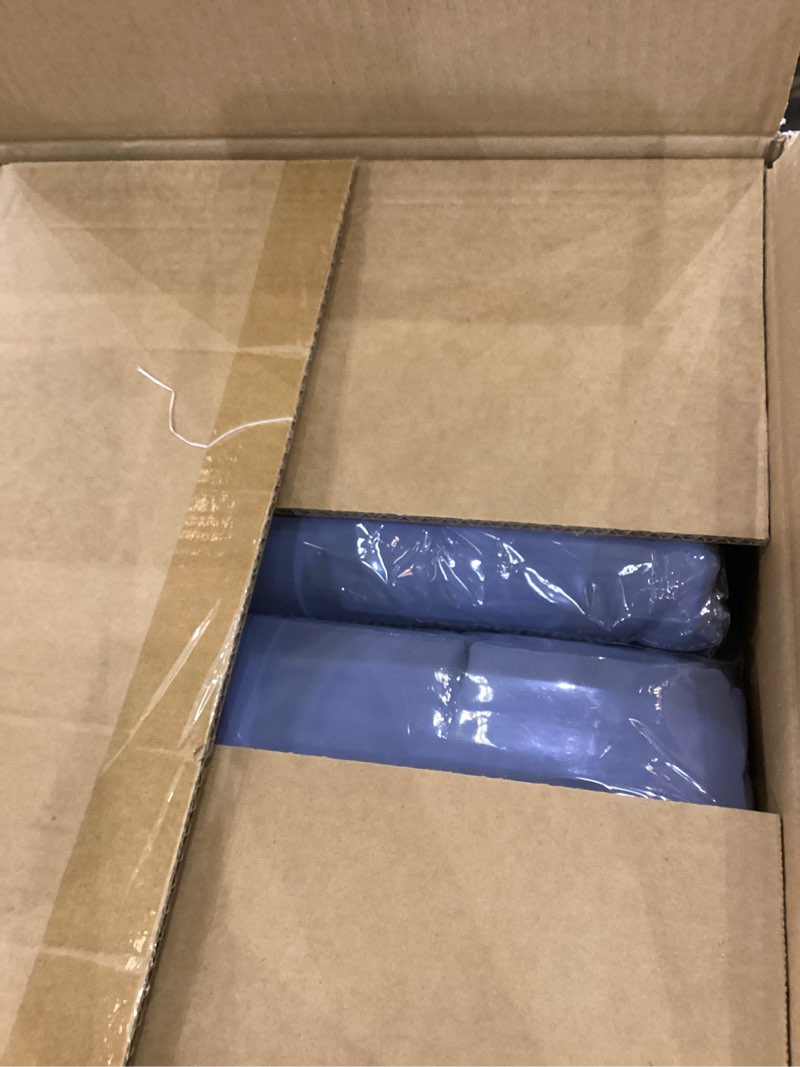 Condition photo showing New/Like New for 10 Panels Dusty Blue Ceiling Drapes for Wedding Ceiling Drapes 5ftx30ft Wedding Arch Draping Fabric Sheer Curtains Chiffon Drapery Draping Wedding Ceiling Decorations for Party Ceremony Stage Swag Dusty Blue 60"W x 360"L (Pack of 10)