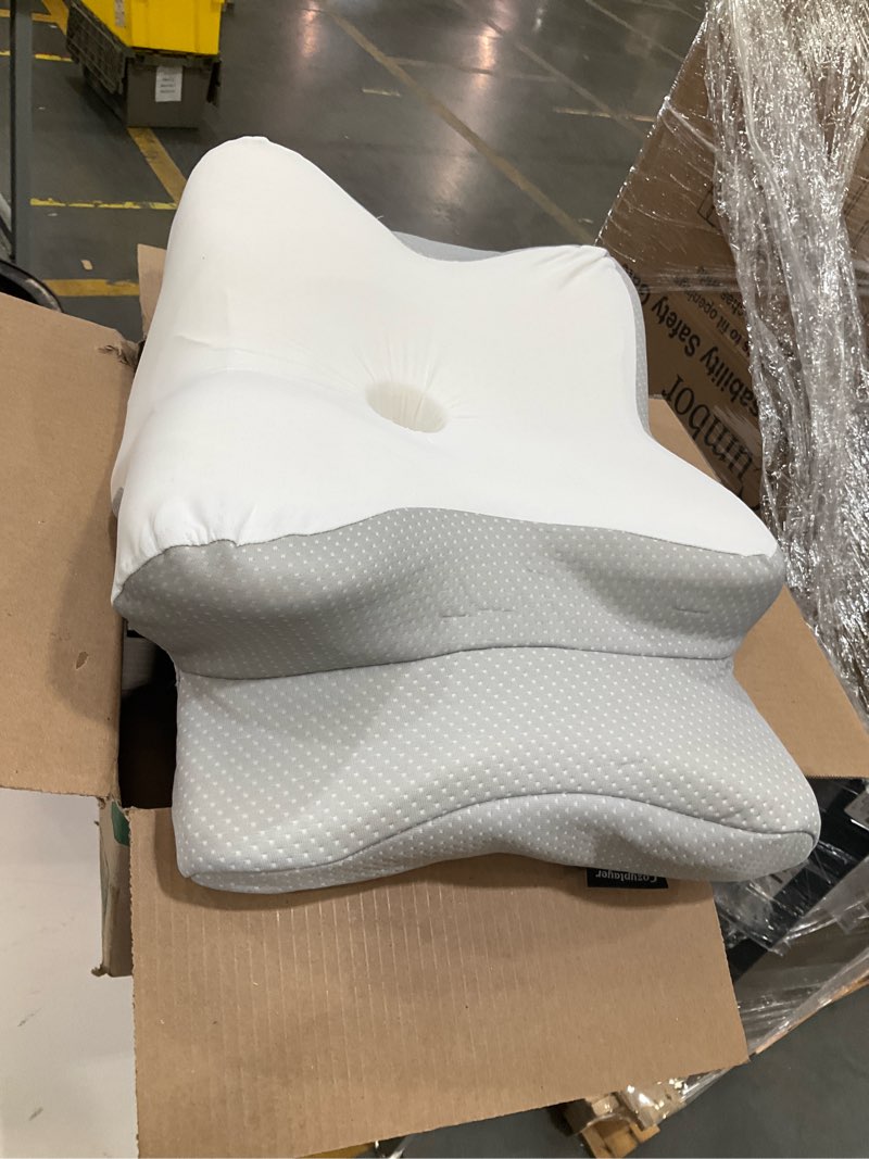 Condition photo showing Good Condition for ultra pain relief cooling pillow for neck support, adjustable cervical pillow cozy sleeping, odorless ergonomic contour memory foam pillows, orthopedic bed pillow for side back stomach sleeper
