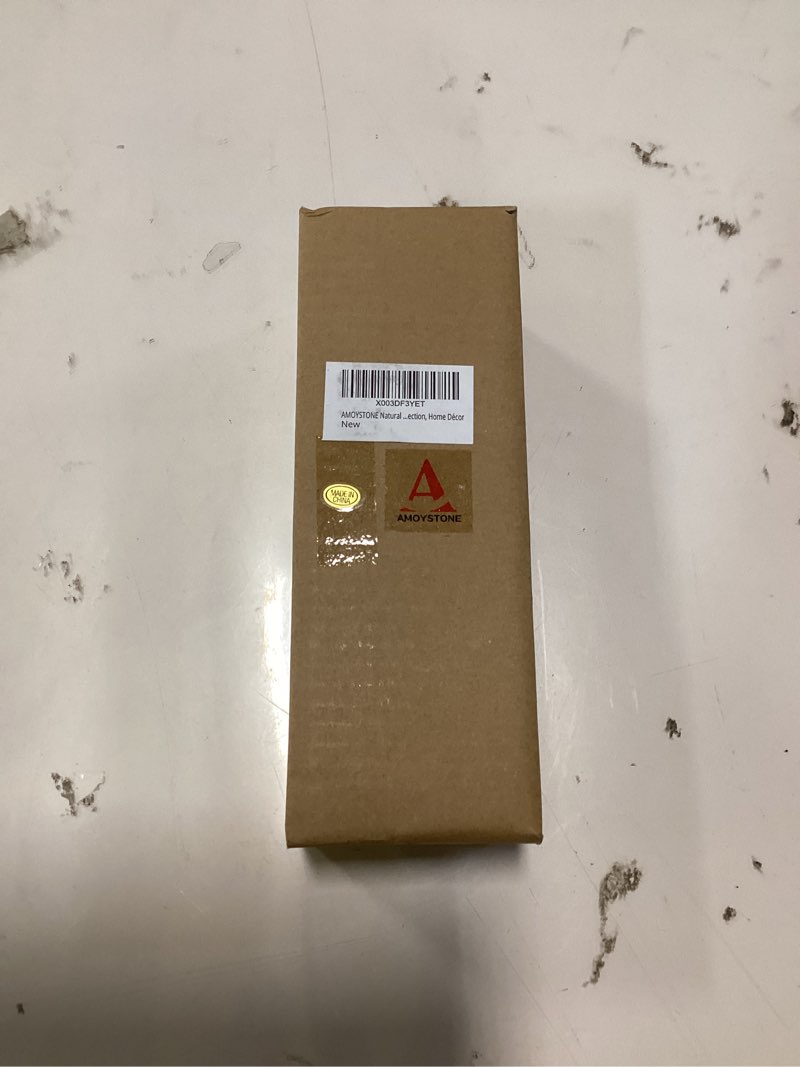 AMOYSTONE Small Natural Septarian Crystal Hexagonal Point Pillar (0.6-1 lb) - Healing Reiki Stone Ob