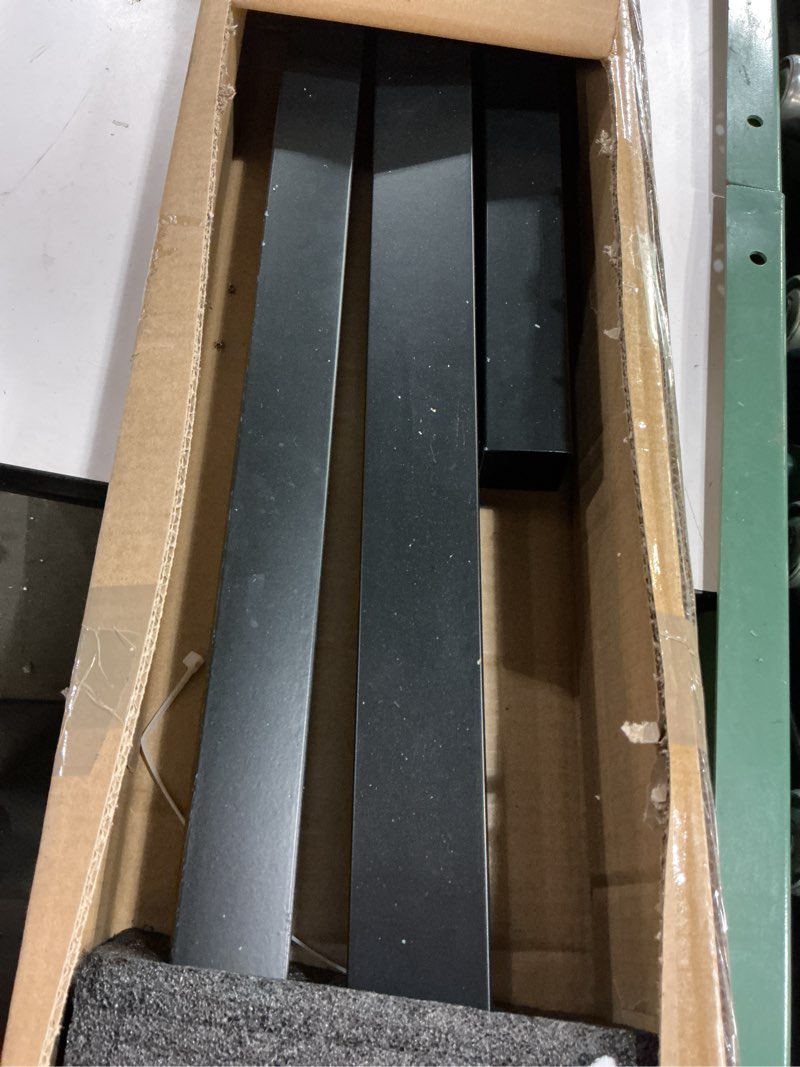Condition photo showing Good Condition for VIVOSUN Outdoor Handrail, 4 Step Stair Handrail, 54" x 36" Fits 1 to 4 Steps, Wrought Mattle Iron Handrail for Concrete Steps, Porch Steps, One-Step Assembly, Black 4 Steps Straight