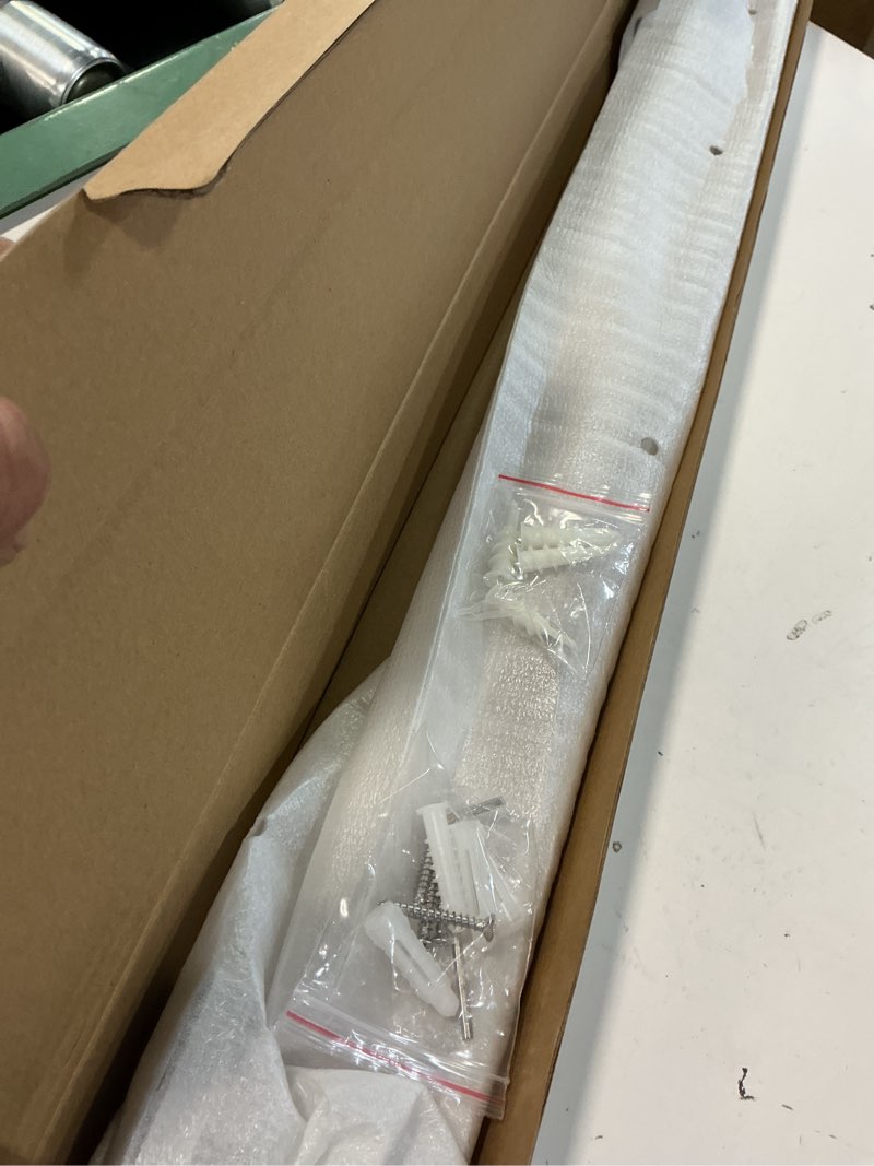 Condition photo showing New/Like New for jqk polished towel bar, rounded edges 32.36 inch towel rack, 304 stainless steel bathroom wall mount, useable length 30 inch, tb250l30-ch 32.36 inch polished steel