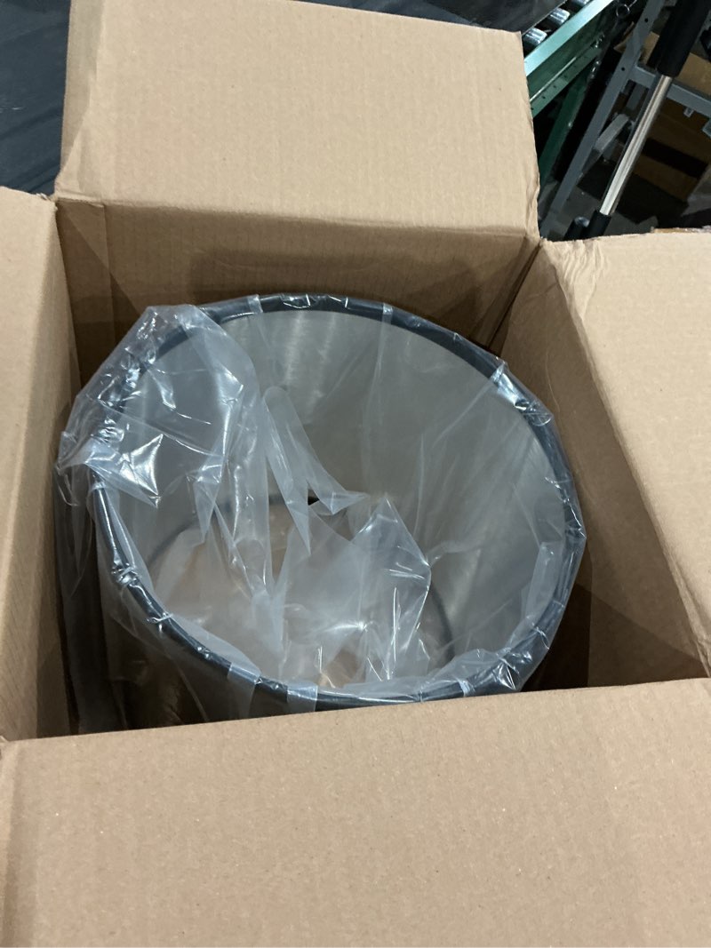 Condition photo showing New/Like New for Carlisle FoodService Products Coldmaster Shroud, Ice Cream Server Decorative Cover for Kitchen, Restaurants, and Catering, Stainless Steel, 3 Gallons, Silver