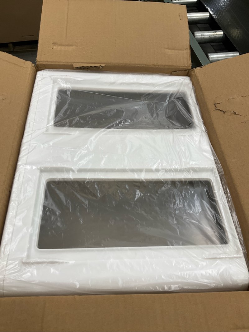 Condition photo showing Good Condition for Desk Organizer with Drawers, Stackable Storage Drawers with Compartments Desktop Organization for Office Supplies, Makeup, Pencils, Tape, Erasers, Paperclips, Chargers (White 2S2M)