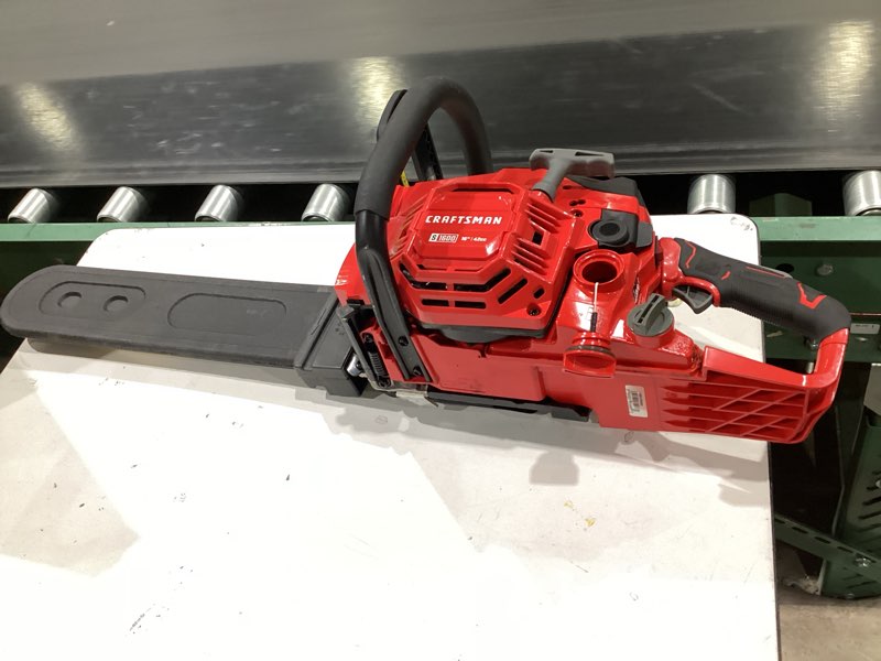 Condition photo showing As Is for craftsman s1600 42-cc 2-cycle 16-in gas chainsaw