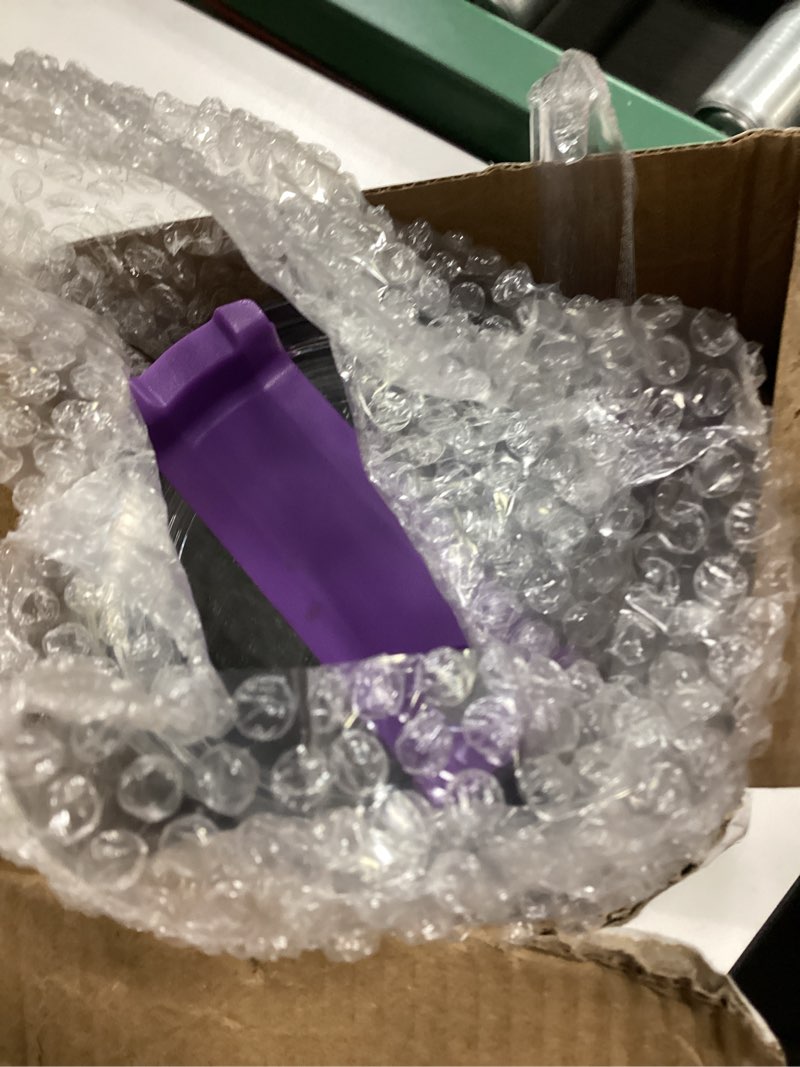 Condition photo showing New/Like New for Whaline 40oz Mardi Gras Tumbler with Handle Straw and Lid Purple Plaid Carnival Travel Tumbler Coffe