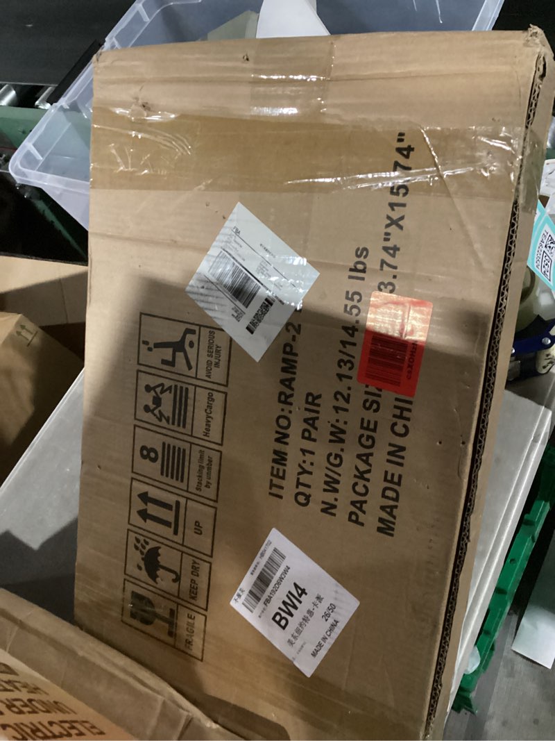 Condition photo showing New/Like New for 2ft wheelchair ramp, non-slip portable aluminum ramp for disabled single-fold 800lbs weight capacity for steps stairs and thresholds