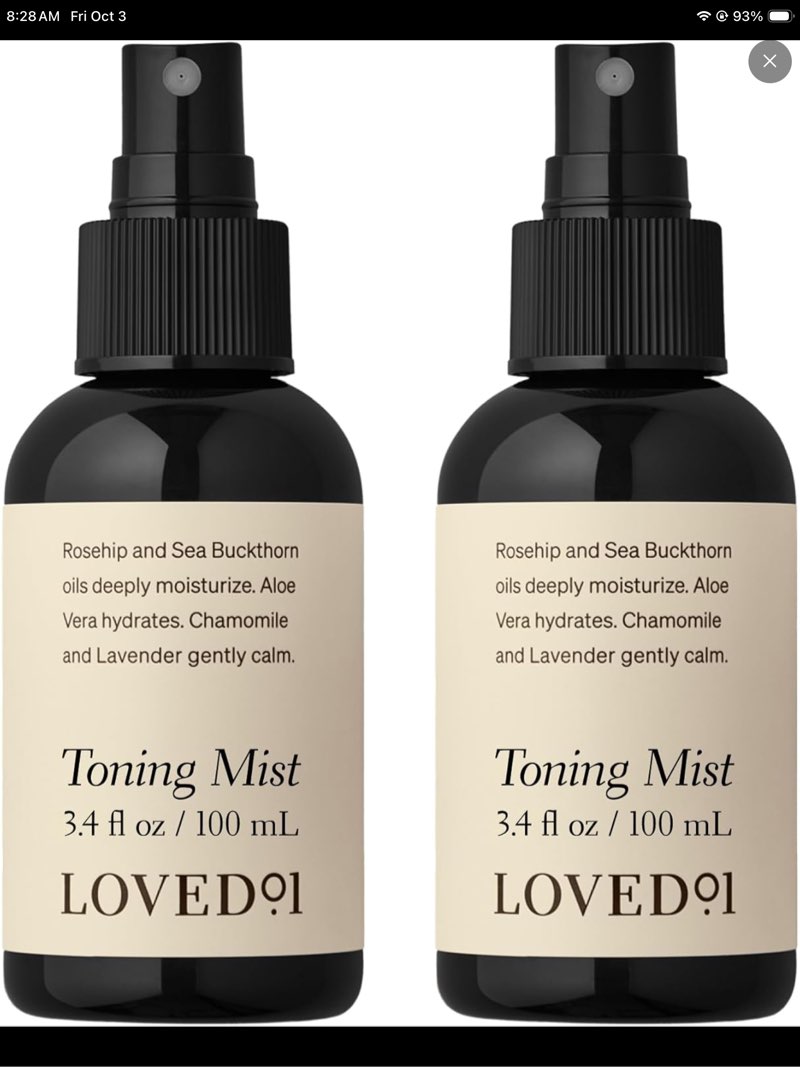 LOVED01 TONING MIST 3.4 FL OZ PACK OF 4