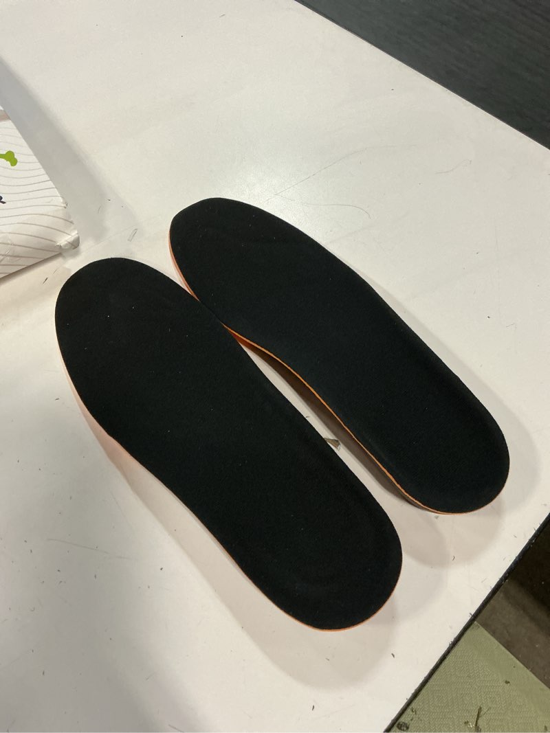 Condition photo showing Good Condition for high arch support orthotic insoles for men women, cushion shoe inserts for standing all day, work boot insoles relieve discomfort from plantar fasciitis flat feet foot fatigue orange l?men 8-8.5 | women 9.5-10.5?