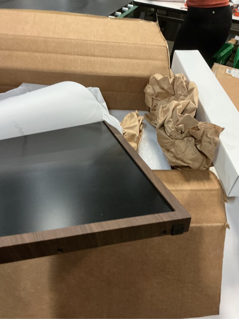 Condition photo showing Good Condition for Dragon Touch Digital Picture Frame WiFi 10 inch IPS Touch Screen Digital Photo Frame Display, 32GB Storage, Auto-Rotate, Share Photos via App, Email, Cloud, Classic 10 Brown wood