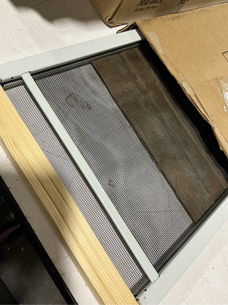 Condition photo showing Good Condition for (only 1) frost king 2aws1045 wb marvin adjustable window screen, 10in high x fits 25-45in wide (2-pack) 10\" high x fits 25-45\" wide (2-pack)