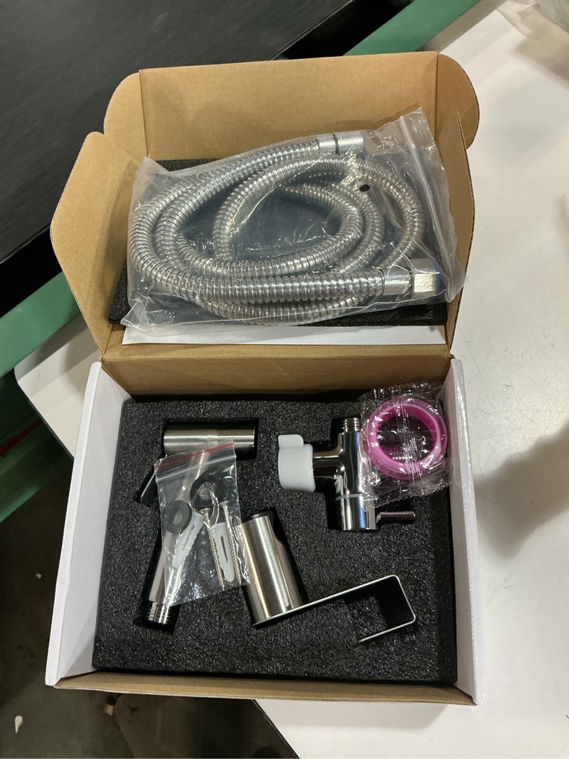 Condition photo showing Good Condition for tvofek handheld bidet sprayer for toilet, jet spray kit adjustable pressure, bidet attachment for feminine wash & muslim shower, wall/toilet mount