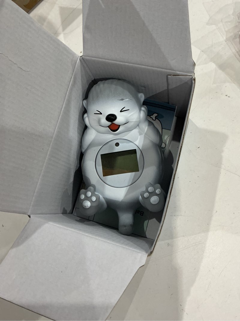 Condition photo showing Good Condition for baby bath thermometer, cute otter floating water thermometer for newborns & infants, safe and accurate room and bathtub temperature monitor, grey