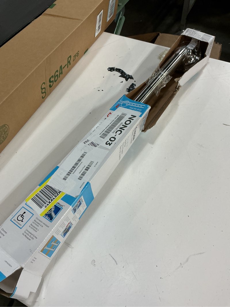 Condition photo showing Good Condition for Moen Chrome Bathroom Safety 24-Inch Designer Safety Shower Grab Bar with Curled Grip, LR8724D3GCH 24 Inch Chrome